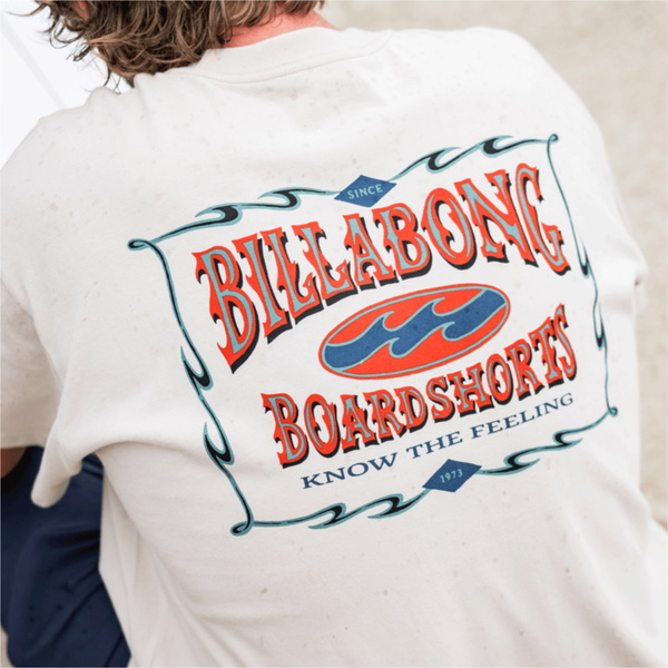 2025 Billabong Mens Double Spread OG T-Shirt 24A353518 - Chino